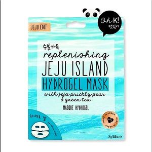 Oh K! Korean—Jeju Island Chamomile/Green Tea Replenishing Hydrogel Face Mask—NEW